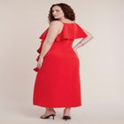 Cascading Ruffle Midi Dress image number 1