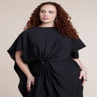 Draped Cape High-Low Maxi Dress image number 2