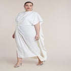 Draped Cape High-Low Maxi Dress image number 0