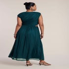 Asymmetric Draped Knit Maxi Dress image number 1