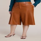 Faux Leather Bermuda Short image number 1