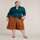 Faux Leather Bermuda Short image number 0