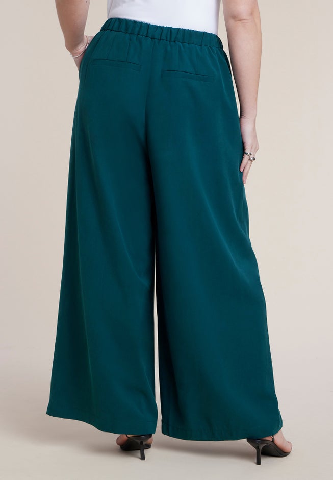 Pleated Wide-Leg Trouser image number 1