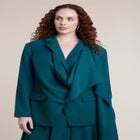 Draped Scarf Blazer image number 1