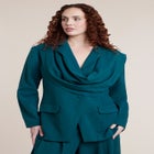 Draped Scarf Blazer image number 2