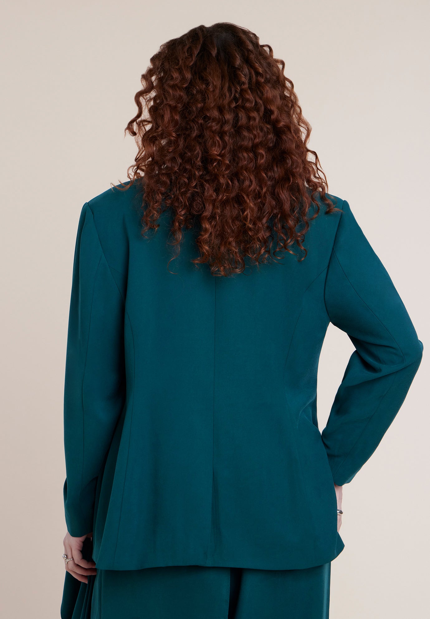 Draped Scarf Blazer image number 3