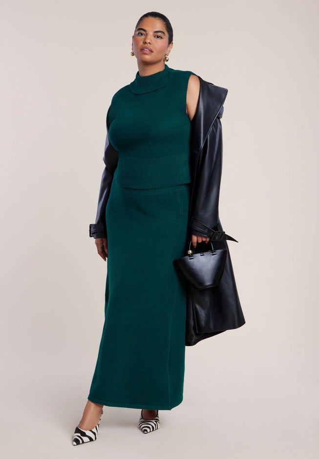 Sweater Circle Maxi Skirt image number 3