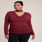 Cowl Neck Scarf Top image number 0