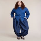 Tie-Back Chambray Button Up Top image number 2