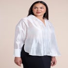 Sheer Blouse With Open Neck image number 2