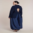 Oversized Button Up Top With Cut-Out image number 0