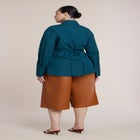 Poplin Collared Wrap Top image number 2