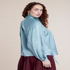 Jacquard Scarf Blouse image number 3