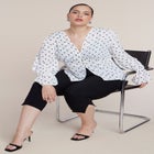 Printed Puff Sleeve Top image number 3