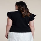 Ruffle Sleeve Sweater image number 1