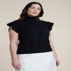 Ruffle Sleeve Sweater image number 2