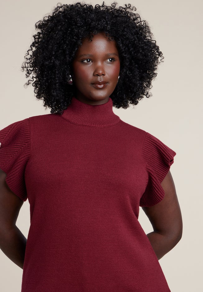 Ruffle Sleeve Sweater image number 2