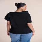 High-Neck Draped Top image number 1