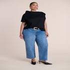 High-Neck Draped Top image number 2