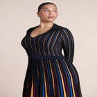 Pleated Knit Midi Dress image number 2