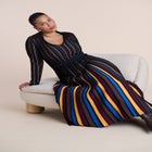 Pleated Knit Midi Dress image number 4