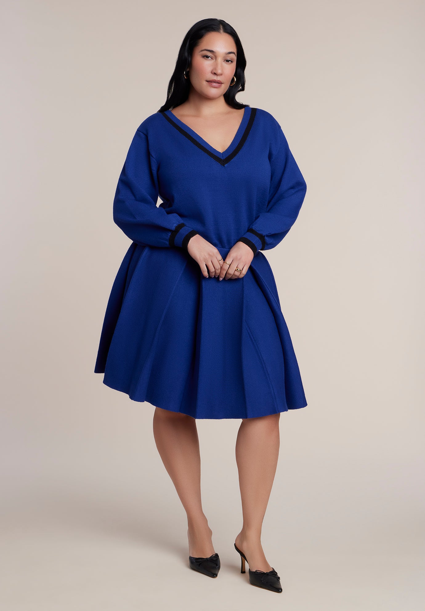 Varsity Sweater Mini Dress image number 0
