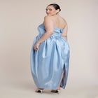 Liquid Satin Strapless Maxi Dress image number 1
