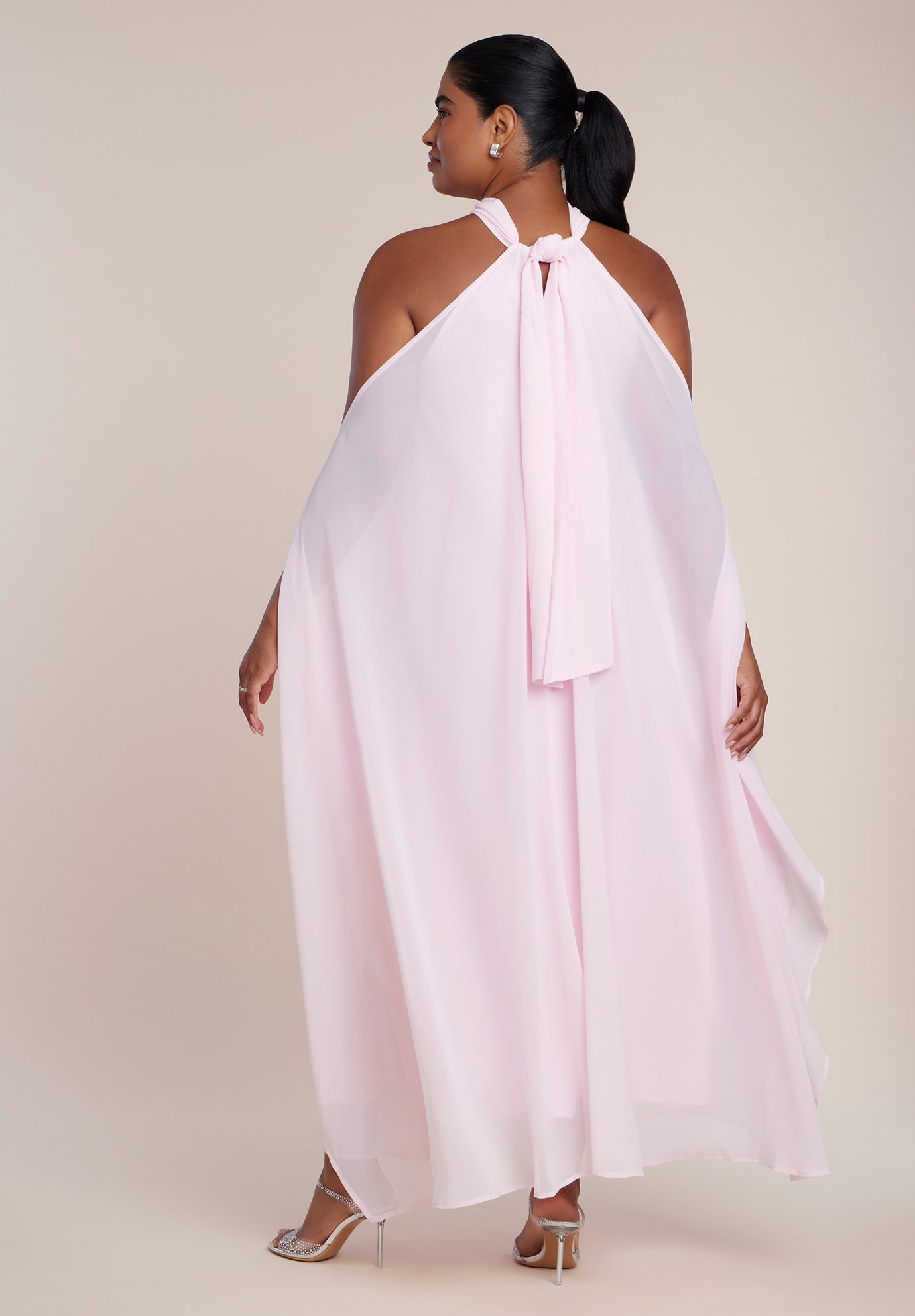 Dramatic Chiffon Kaftan Gown image number 1