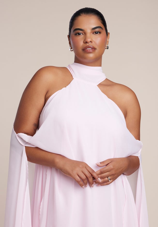 Dramatic Chiffon Kaftan Gown image number 2