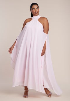 Dramatic Chiffon Kaftan Gown