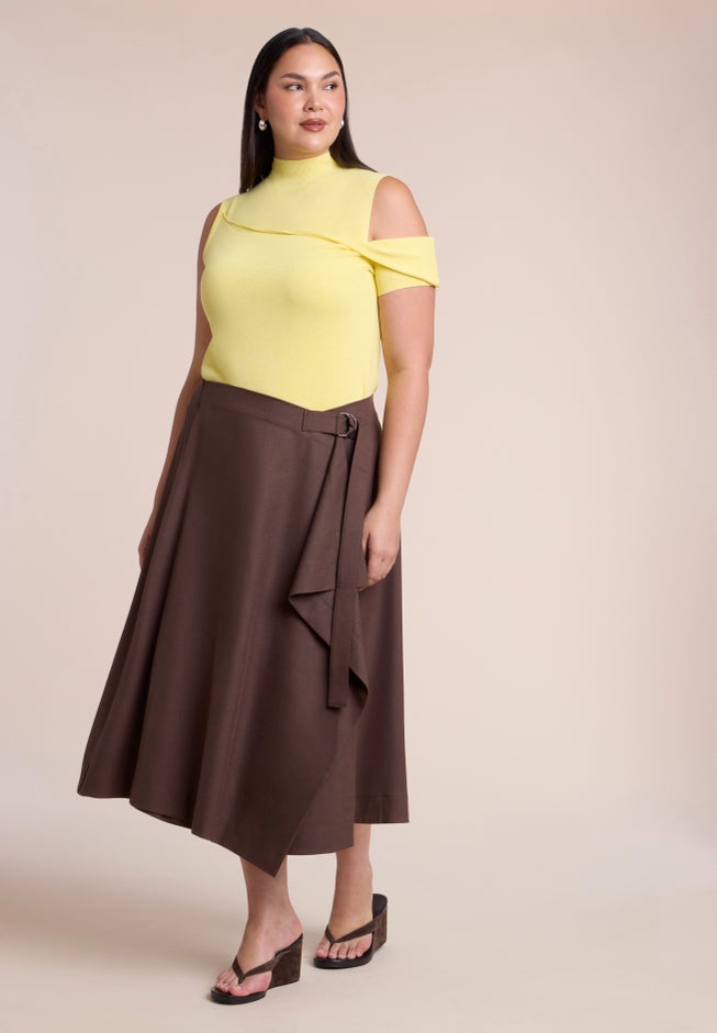Asymmetric Layered Knit Top image number 2