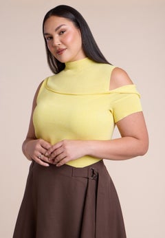 Asymmetric Layered Knit Top