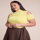 Asymmetric Layered Knit Top image number 0