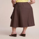 Adjustable Wrap Midi Skirt image number 2