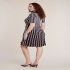 Wavy Stripe Sweater Mini Dress image number 1