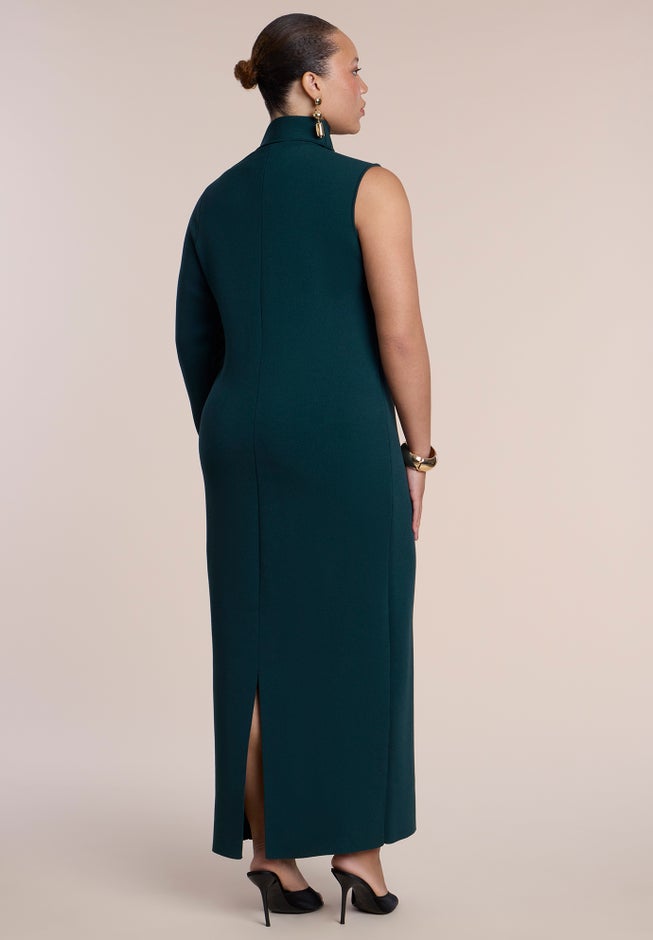 One-Sleeve Knit Maxi Dress image number 3