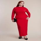Hardware-Detail Draped Jersey Maxi Dress image number 0