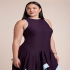 Contrast Satin Godet Maxi Dress image number 3