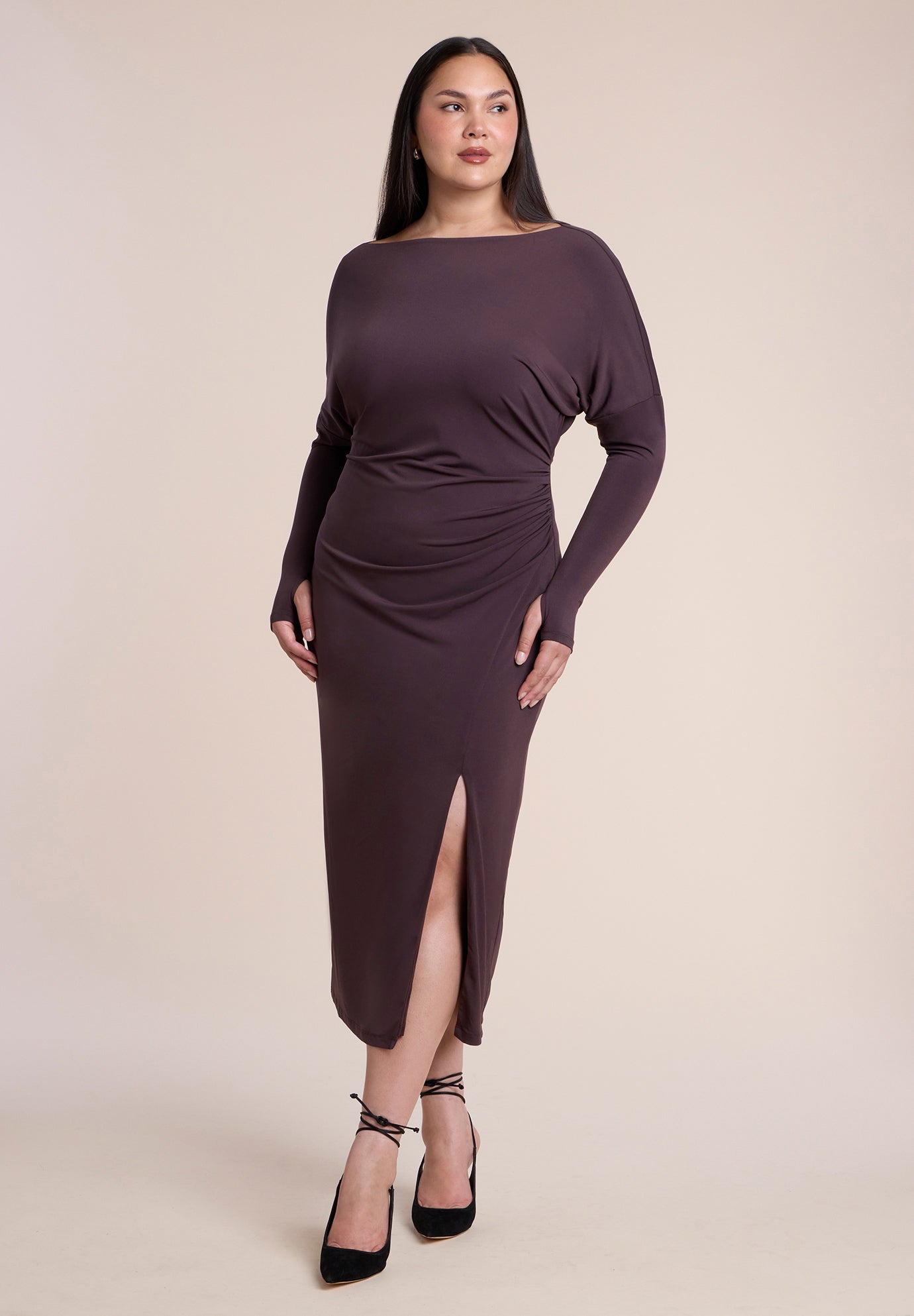 Low-Back Jersey Maxi Dress image number 0