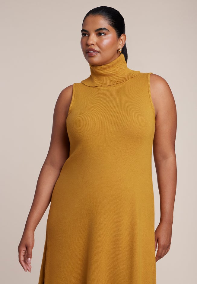 Turtleneck Sweater Maxi Dress image number 3