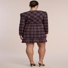Pleated Plaid Mini Dress image number 2