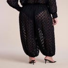 Sheer Polka Dot Balloon Pant image number 3