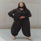 Sheer Polka Dot Balloon Pant image number 0
