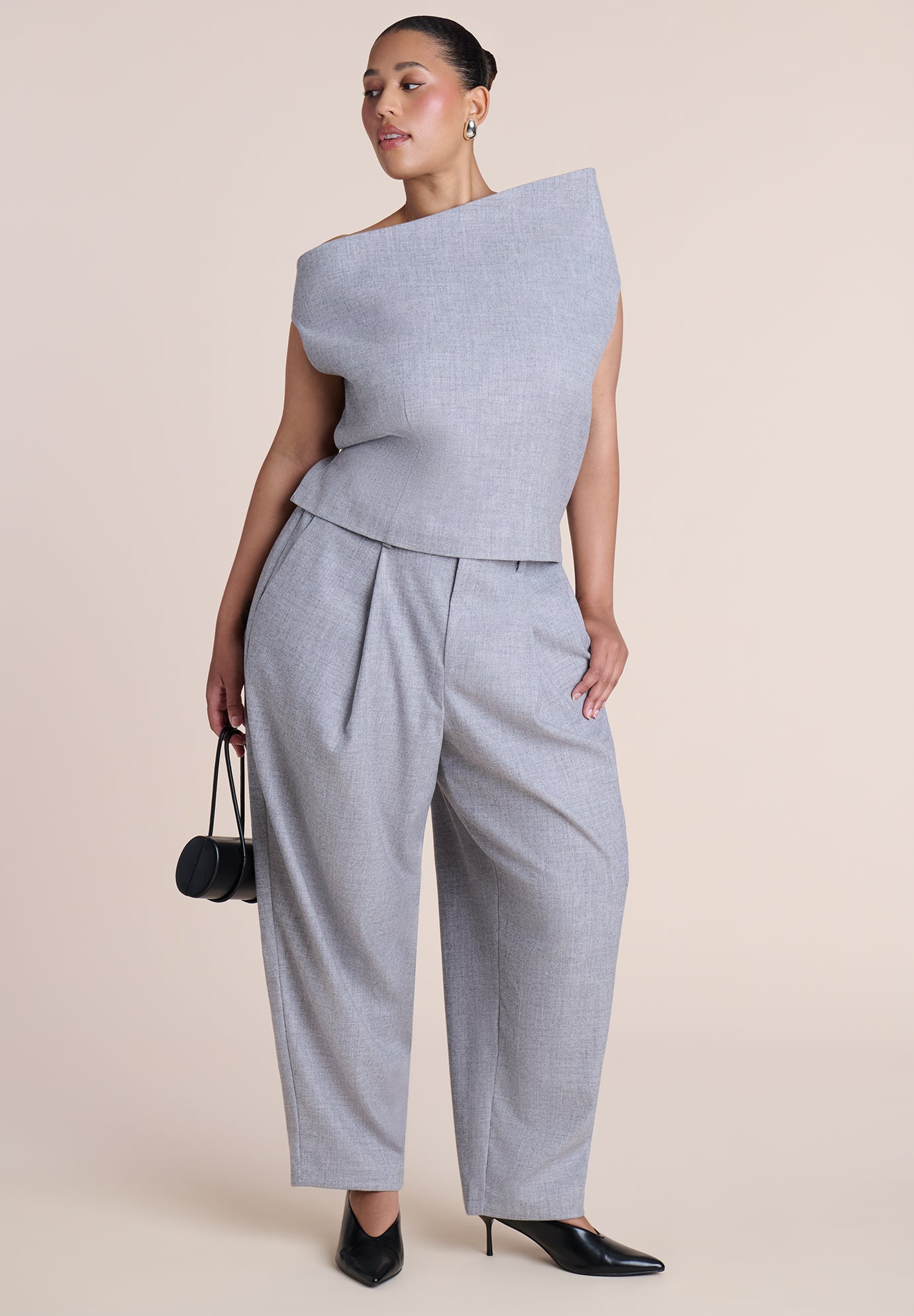 Mid-Rise Tapered-Leg Trouser image number 1