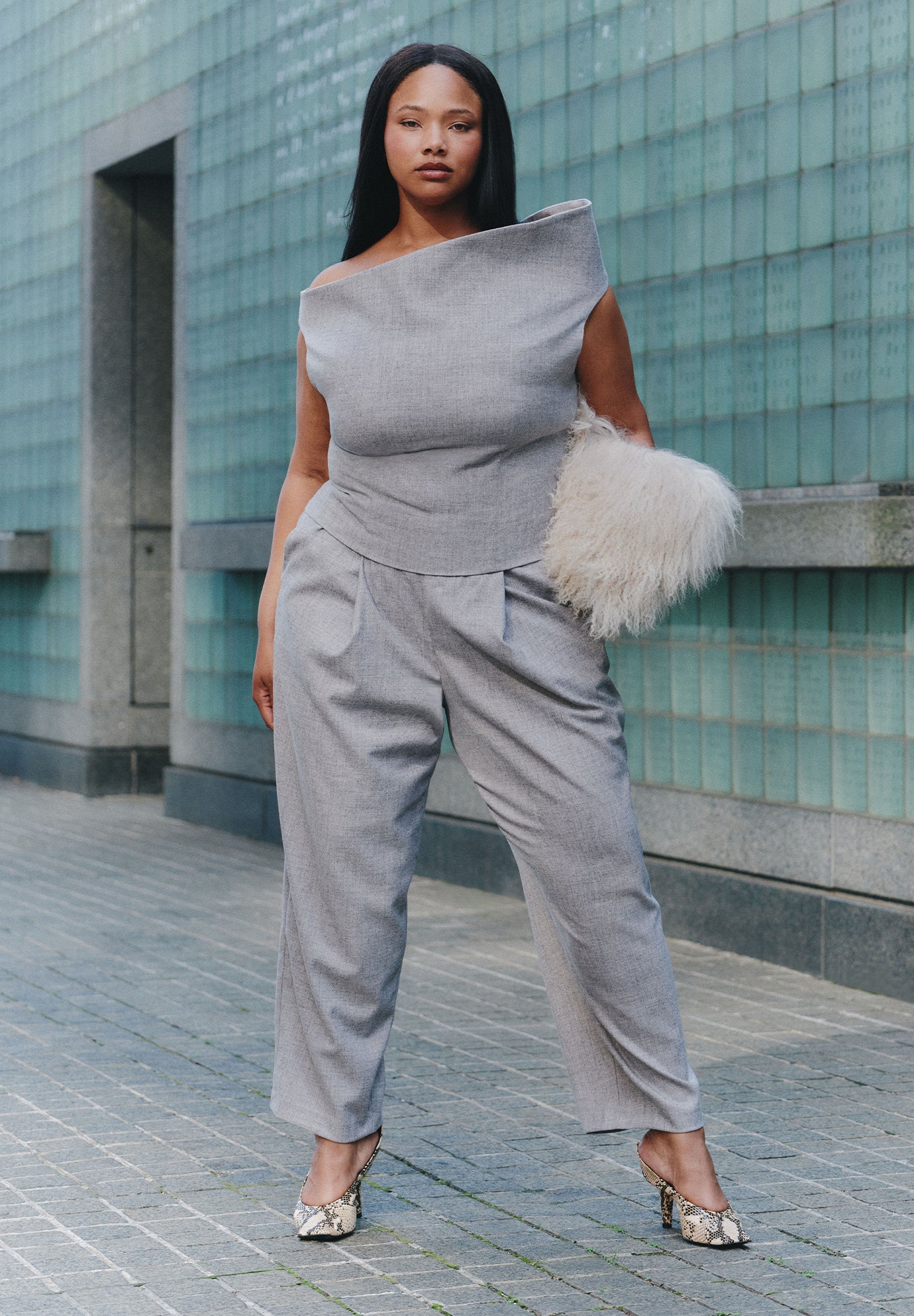 Mid-Rise Tapered-Leg Trouser image number 0