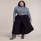 Rounded Wide-Leg Cropped Pant image number 1