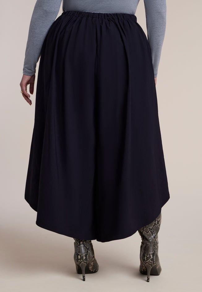 Rounded Wide-Leg Cropped Pant image number 3