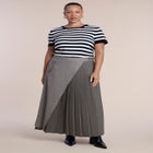 Pleated Wrap Maxi Skirt image number 0