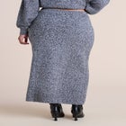 Marled Sweater Midi Skirt image number 2