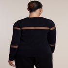 Sheer Stripe Sweater image number 2